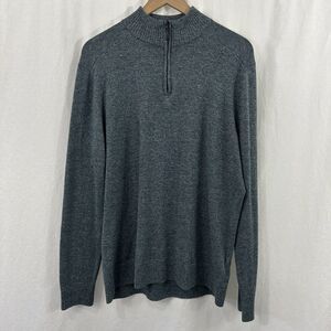 Smartwool Sparwood 1/2 Zip Pullover Merino Wool Blend Sweater Mens Size L Fall